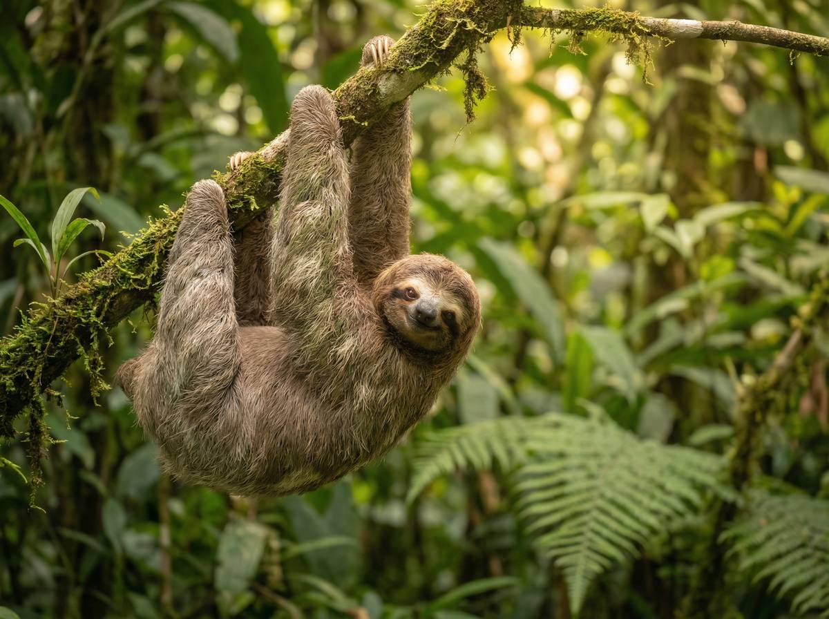 抖阴树懒视频 - 热带雨林树懒慢生活视频演示